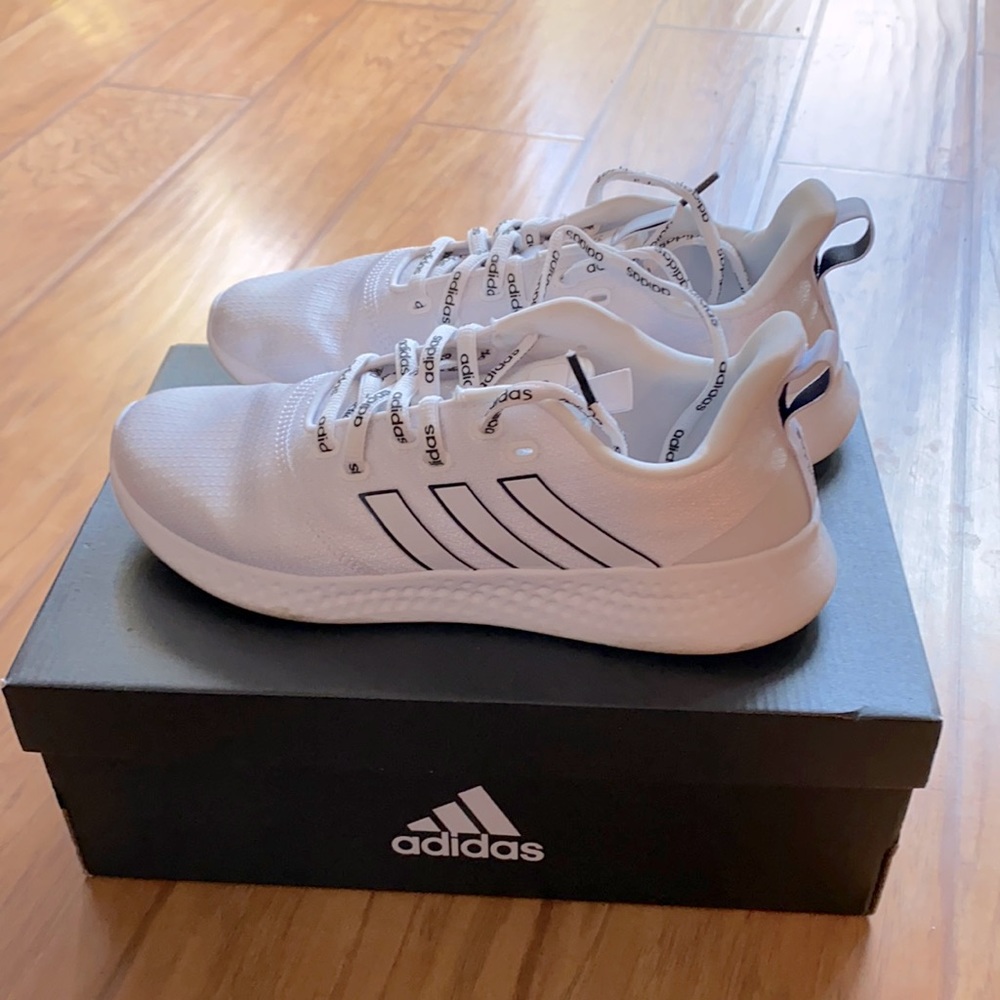 Adidas white Cloudfoam shoes
